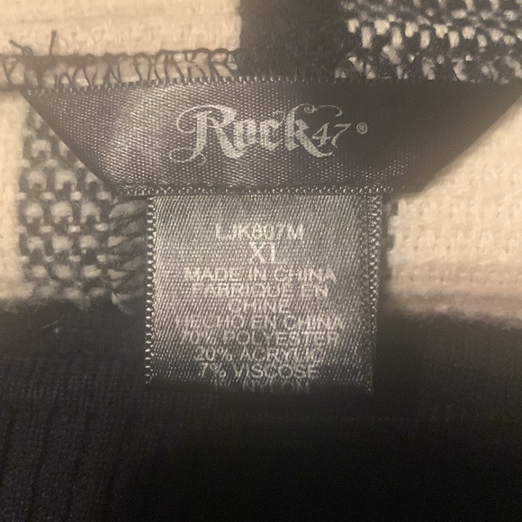 Full length fringed vest shawl wide collar with cowl neck turtleneck - Picture 5 of 5